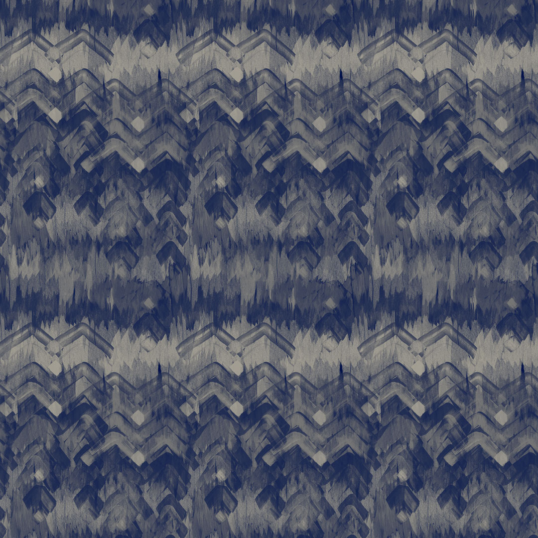 Brushed Herringbone Wallpaper Blue - 17 Patterns